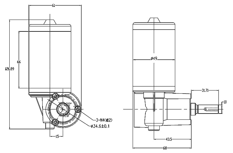 Gear DC Motor Medical Superination