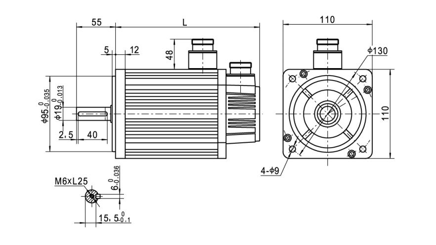 Серво мотор-110 серии 04